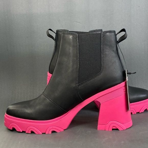 Sorel Brex Waterproof Platform Block Heel Chelsea Boot  shoes womens - Picture 6 of 10